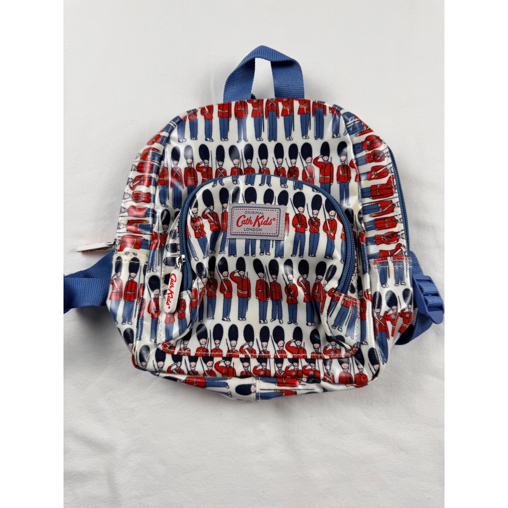 Cath Kids London Mini Backpack British Guardsman Print Blue Red Kindergarten Bag